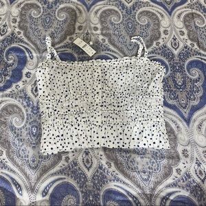 J. Crew Cinched-Waist cotton poplin tank top